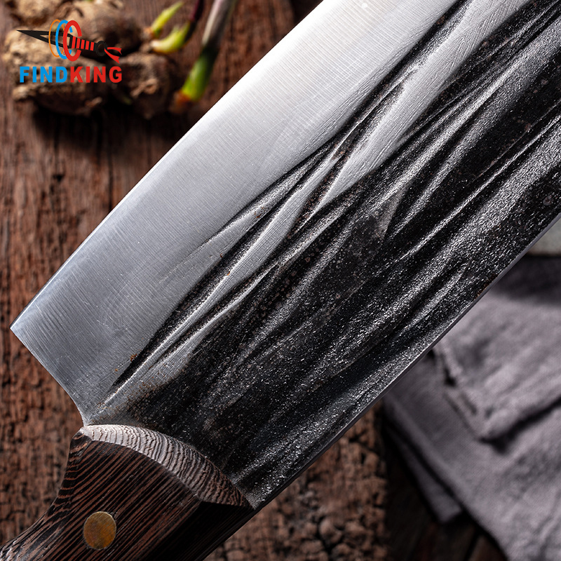 Manufacturers Full Tang Slicing Knives Big Boning Butcher Knife Handmade Hammered Forged Kitchen Chef Knife