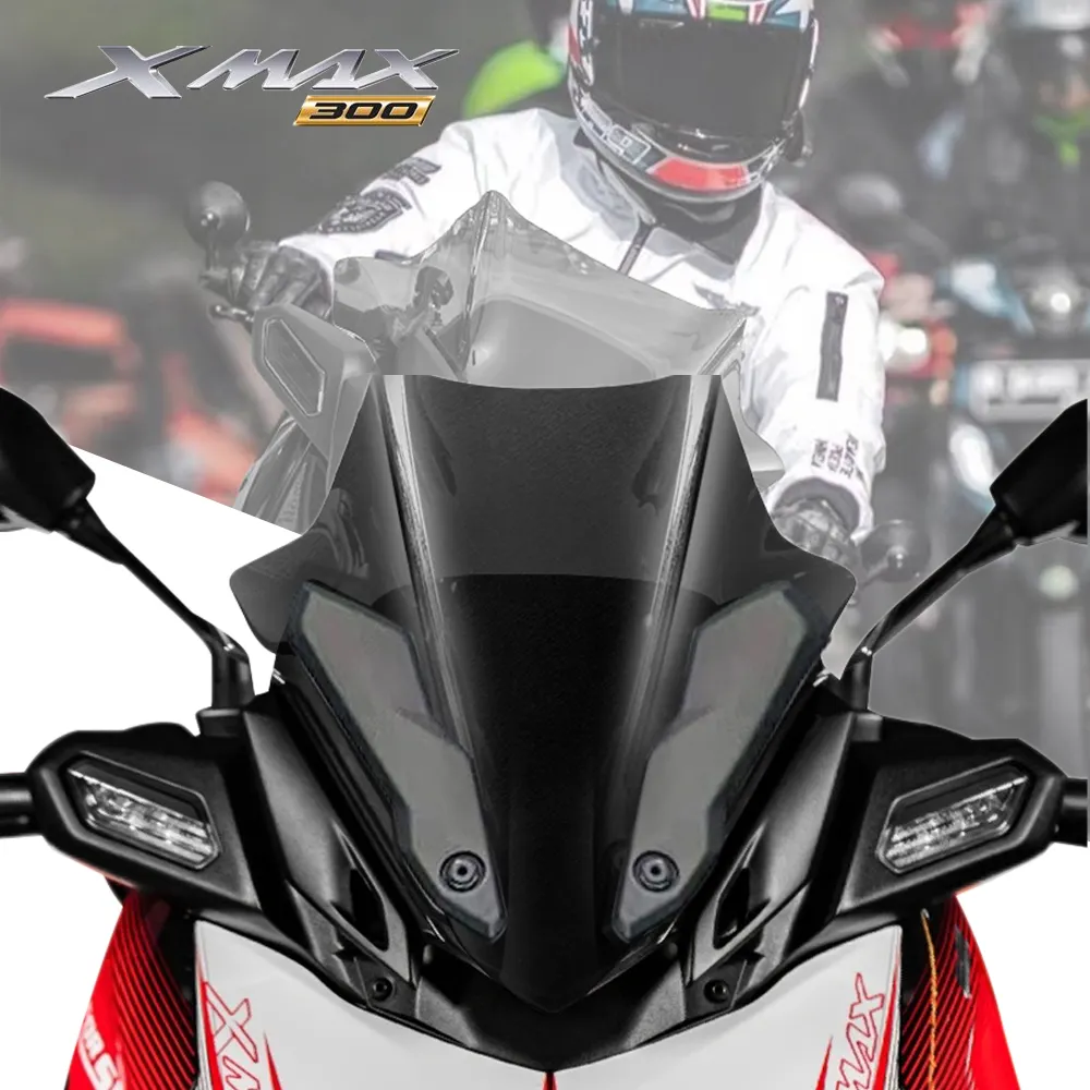 오토바이 앞 유리 야마하 XMAX300 수정 앞 유리 스포츠 앞 유리 경쟁 Xmax 공기 디플렉터 2023