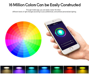 Akıllı WIFI 4 inç LED tavan ışık APP ve ses kontrolü RGBW LED gömme ışık Alexa/Googla ev ince Panel AYDINLATMA - Product Image 4