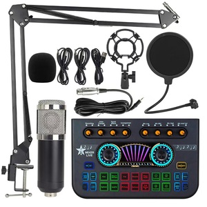 Ses PC USB stüdyo kaydedici müzik ses kartı K300 canlı ses mikseri arayüzü ses kartı ile birden fazla DJ efektleri akışı için - Product Image 2