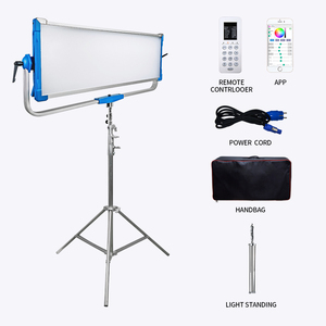 50000lux Led kamera Video işığı Youtube Premium fotoğraf aydınlatma ile 12 önceden programlanmış etkileri RGB Blogger kiti - Product Image 3