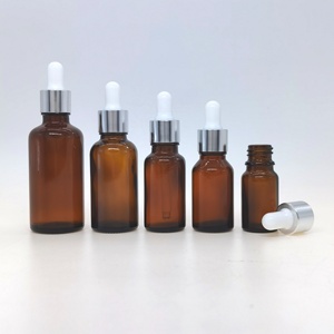 Frasco de vidrio vacío con cuentagotas, frasco de aceite esencial con estampado en caliente, ámbar, 5ml, 10ml, 15ml, 20ml, 30ml, 50ml, 100ml - Product Image 3