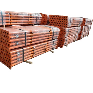 China Painted Teleskop gerüst Metall Requisiten Schalung 48/60mm verstellbare Stahlstützen für den Bau