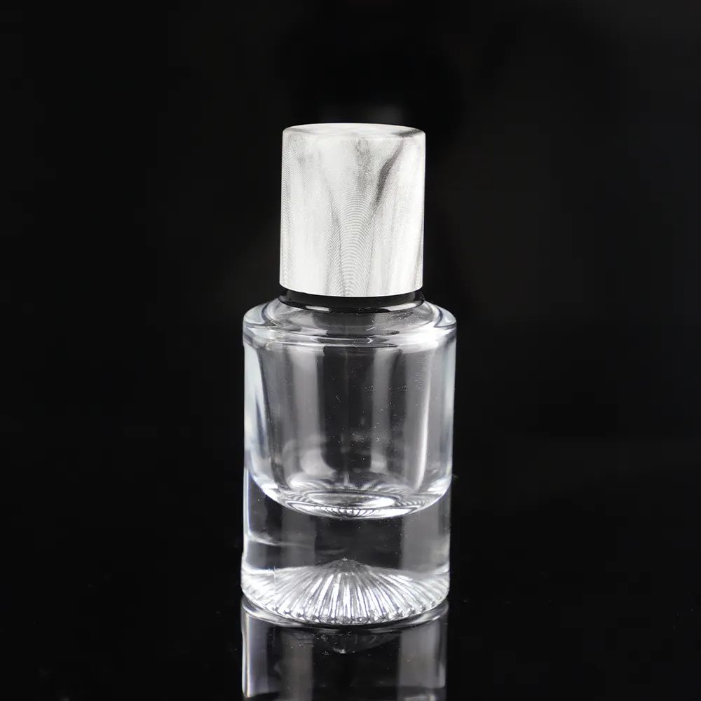 Emballage bouteille de parfum de luxe 30 ml bouteilles de parfum pulvérisateur cylindriques vides bouteille ronde en verre avec bouchon fin vaporisateur
