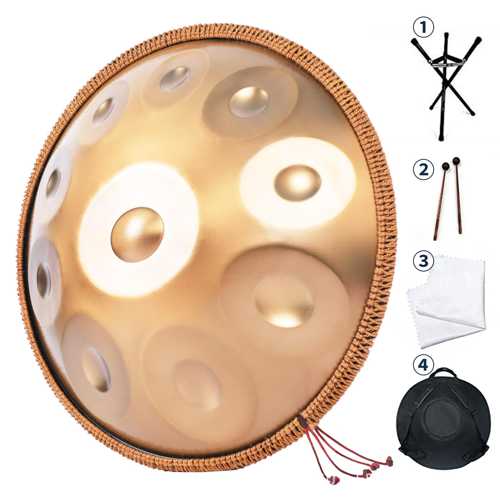 18inch mini hand plate 9-tone gold