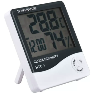 Medidor de humedad y temperatura electrónico LCD con sensor de temperatura y humedad