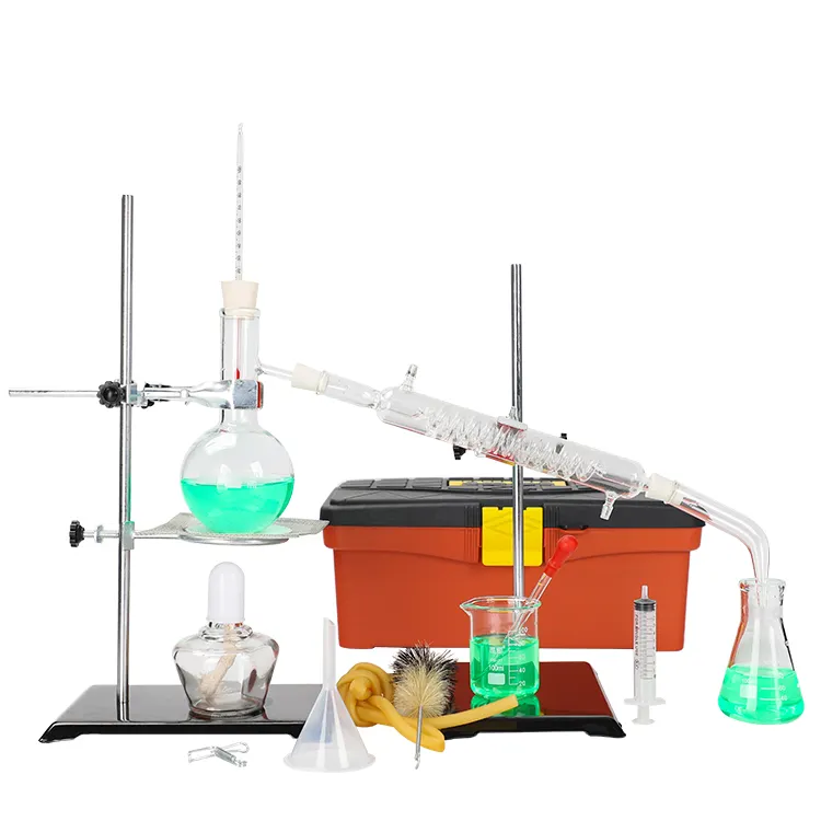 Equipamento para mala, fonte de fábrica, 500ml, aparelho de distilação para malas de laboratório químico, extrato herbal