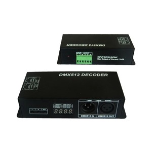 DMX512 ekran dekoder DC12V 24V RGB RGBW tek renk Dural renk 3/4 kanal 8A LED ışık DMX512 dekoder - Product Image 2