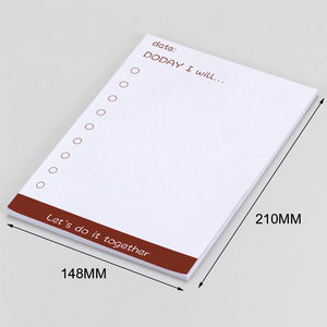 Bloc de notas compacto blanco de hojas sueltas con diseño motivacional personalizado Bloc de notas duradero ecológico pequeño - Product Image 3