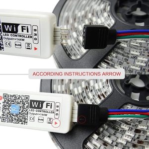 Controlador remoto Ir de 24 teclas, RGB, WIFI, Led, para tira de luces Led