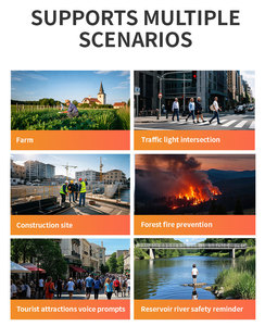 Alarmas inalámbricas para exteriores APP Sensor de movimiento de distancia de detección ajustable para Seguridad pública Material metálico Alarma antirrobo duradera - Product Image 2