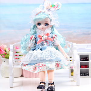 ตุ๊กตาพลาสติกสำหรับเด็กชุดตุ๊กตาเด็กผู้หญิงพร้อมเสื้อผ้าแฟชั่น BJD จากประเทศจีน - Product Image 1