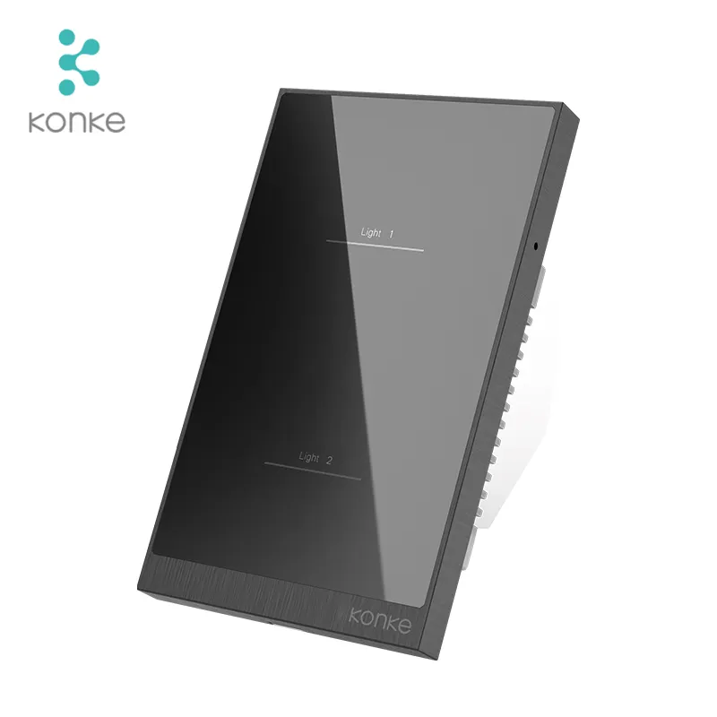 KONKE 제조 업체 무선 홈 자동화 미국 스위치 스마트 지그비 라이트 스위치 알렉사와 함께 작동
