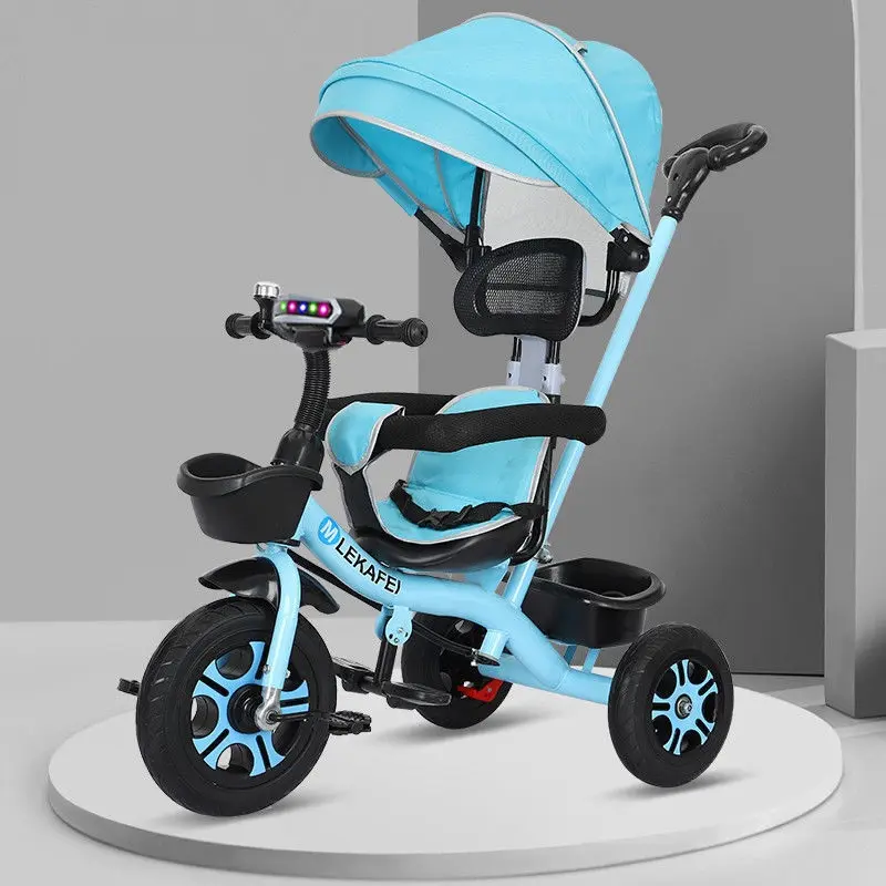 Tricycle à 3 roues pour enfant, Tricycle pour bébé, Tricycle pour bébé, 4 en 1, Tricycle pour enfant de 1 à 4 ans