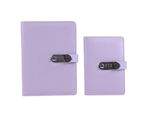 Customized <strong>Notebook</strong> Ring Binder with Lock Pu Leather <strong>Notebook</strong> with <strong>Coded</strong> Lock 3D Password Budget Binder A5 A6 Diary <strong>Notebooks</strong>