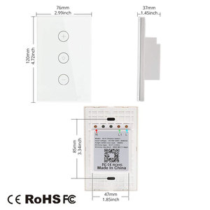 Smart WiFi Touch Control Stepless Dimmer <strong>Light</strong> <strong>Switch</strong> US Dimmer <strong>Switch</strong> Wifi Tuya App Us Dimmer <strong>Switch</strong> - Product Image 1