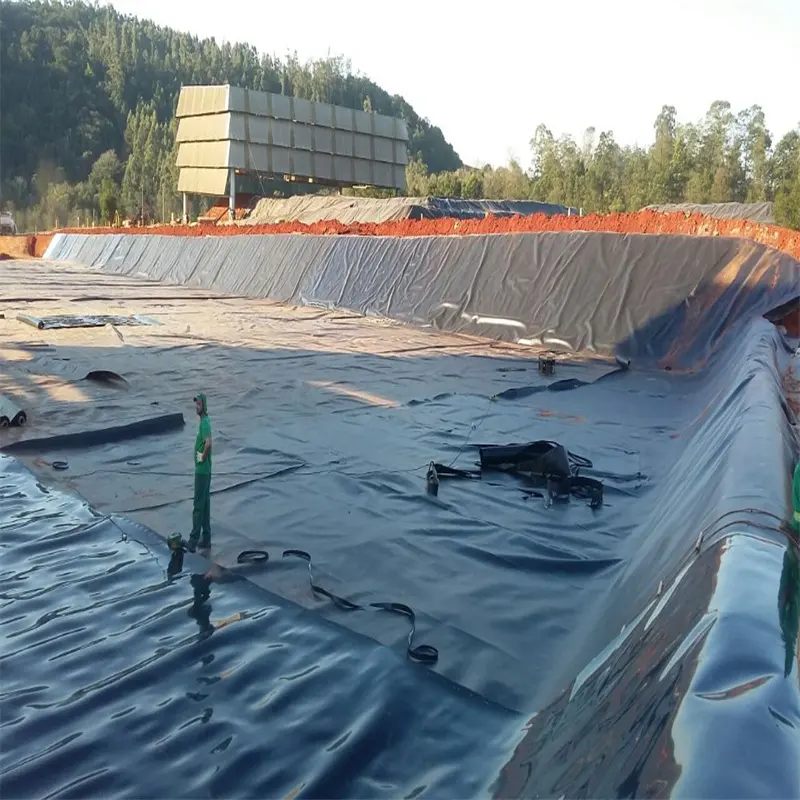 HDPE geombrane 0.5mm kolam Liner tangki melingkar HDPE PVC geombrane Dam Liner 2mm tangki air untuk pertanian ikan akuakultur