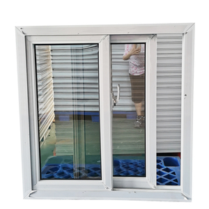 Anti hırsızlık Pvc pencere cibinlik ile 3 parça basit standart boyutu Upvc pencereler ve kapı Panama slayt pencere sinek ekran ile - Product Image 1