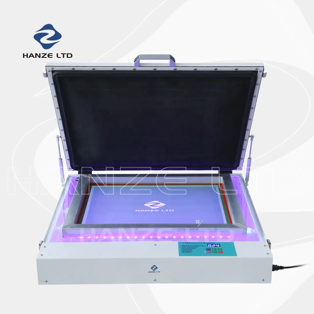 20x24 "Precise Tabletop LED UV Exposure Machine 80W para serigrafía textil