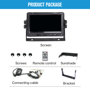 10.1inch Vehicle Bus Truck Car Monitor Split Screen Quad Image Recording Monitor Vehicle AHD <strong>Display</strong> Monitor - Product Image 4