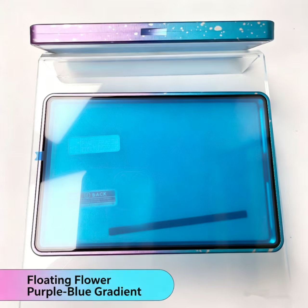 Blue and purple floating flowers(35PT)BGS