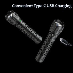 <span class=keywords><strong>2025</strong></span> mới nhất mini công suất cao <span class=keywords><strong>Torch</strong></span> Ánh Sáng IP65 không thấm nước Type-C USB phí Hợp kim Nhôm Cơ thể đèn đen Đèn pin zf001 - Product Image 6