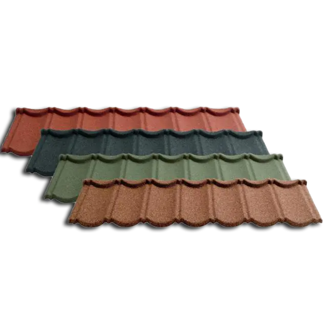 Lightweight High Quality Factory Sale Terracotta Bond Stone Coated Metro Roof Tile Price for Steel Building Materials