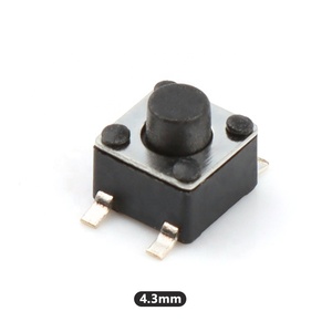 4.5x4.5mm SMT Tact anahtarı serisi 4 Pin SMD dokunsal basmalı düğme anahtarı ile 4.3/4.5/4.8mm H 4.5*4.5 serisi - Product Image 1
