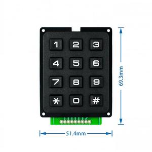 10pcs 4x4 3X4 <strong>Matrix</strong> Array 16 Keys 4*4 3*4 Switch Keypad Keyboard Module - Product Image 3