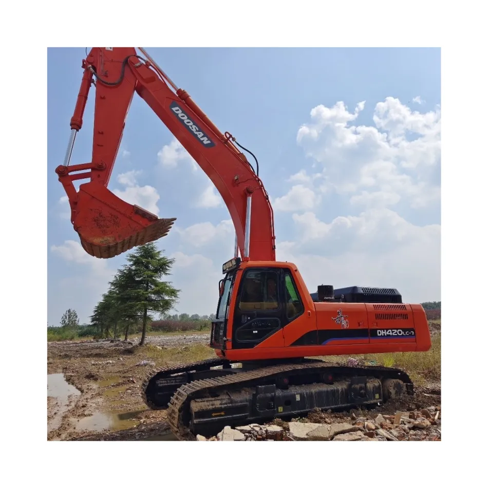 ขายดีที่สุดราคาถูกรถขุดมือสอง Doosan DH420LC-7 ในสภาพดี DH300 และ DH225 สําหรับขาย