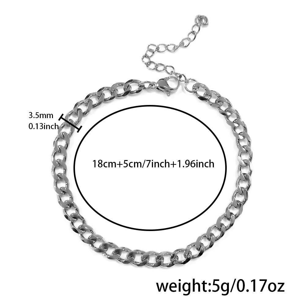 P0013-2 Bracelet (1.0 Single Clasp, 6-Sided Polish)