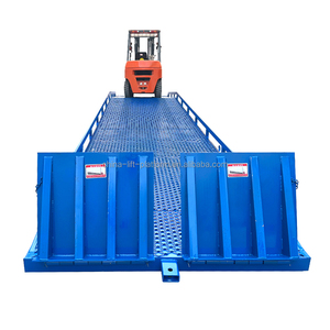 <strong>10</strong> <strong>Ton</strong> Mobile Yard <strong>Loading</strong> Ramp Adjustable Height Forklift Container <strong>Dock</strong> Ramp