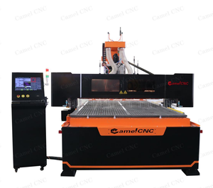Cabezal de mandrinado vertical de gran tamaño 5 + 4, enrutador CNC ATC 2040 con sistema de anidación
