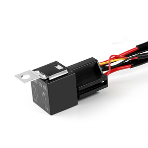 2M evrensel demeti kiti 1 ila 2 Led ışık çubuğu kablo 40A 12v 24v anahtarı röle otomatik çalışma sürüş sis işık kablo demeti kablo demeti - Product Image 4