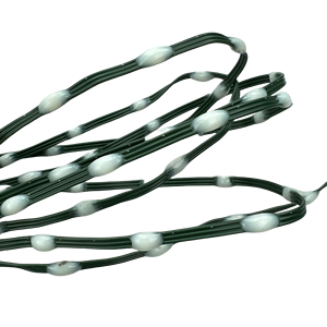 20AWG(0.2sqm2) 3Pin DC12V 1000LEDs 50mm/100mm Pitch WS2811 RGB IC Direccionable LED Pebble Seed Pixel String Light IP67 Cable verde - Product Image 3