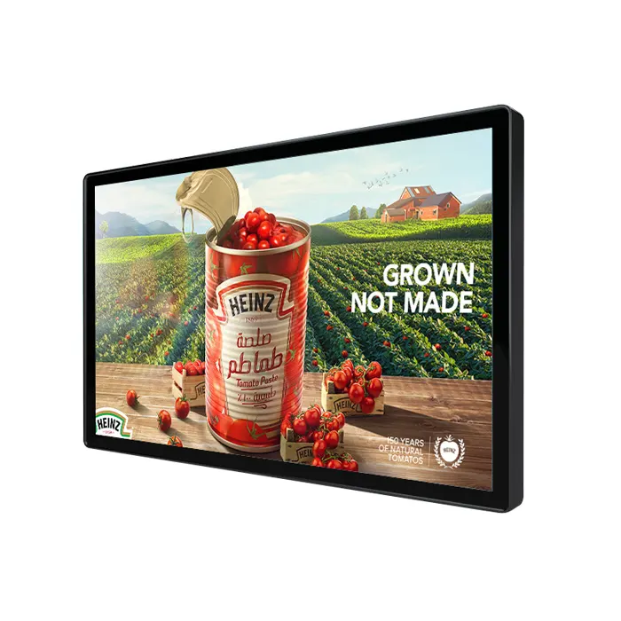 Tela inteligente de publicidade lcd para montagem em parede de 32 polegadas, sinalização e display digital Android