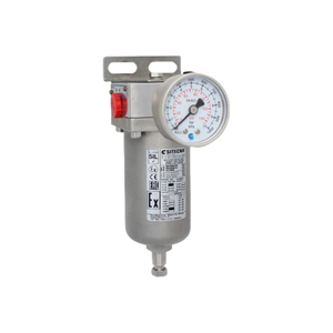İtalya Sitecna F serisi yüksek akış filtresi coa316l 1/4 ''NPT kaplama filtreleme elemanı ile, SS basınç göstergesi - Product Image 1