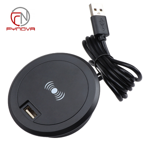 Cargador de escritorio inalámbrico con función QC3.0 de 10W, enchufe de carga USB 3 en 1, entrada de 5V/2A, montaje de mesa de Material ABS para conveniente - Product Image 2