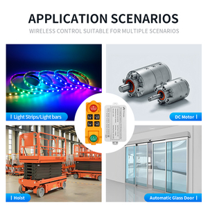 Fsk 4 Kênh 10A Tiếp Sức DC 12V 24V 36V Không Dây Điều Khiển Từ Xa Chuyển Receiver Transmitter Cho Động Cơ Đèn Và Đồ Gia Dụng - Product Image 5