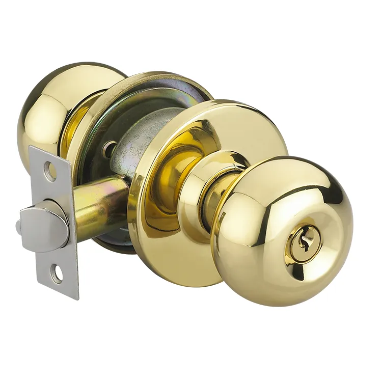 Venda quente aço inoxidável zinco liga cilíndrica Knobset segurança redonda Knob Door Lock