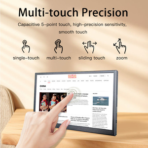 Pantalla adicional Resolución de 1024x600 Alimentación USB mini PC Computadora portátil Táctil IPS Monitor LCD de 7 pulgadas para Raspberry Pi