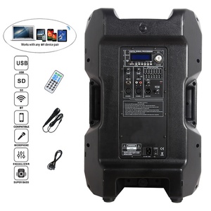 Altavoz profesional inalámbrico de 1900W y 15 pulgadas, sistema de sonido TWS, DSP, EQ, FM, ECHO Bocina parant, subwoofers, PARA Karaoke - Product Image 4