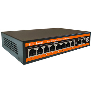 OEM/ODM 10 port PoE anahtarı 8 Port Ethernet ağ anahtarları 2 * watchdog VLAN AI PoE anahtarı ile Uplink - Product Image 2