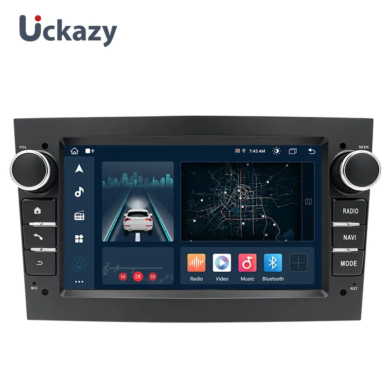 8 + 128GB 2 din Android 12 voiture pas de lecteur DVD pour Opel Vectra C Zafira B Corsa D C Astra H G Jvivaro Meriva Radio stéréo 4G Carplay