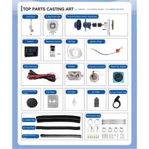 Bán chạy nhất 12V 24V 8KW 5KW DIESEL làm mát không khí chất lỏng đậu xe nóng cho Xe Tải Điều Kiện Mới - Product Image 6