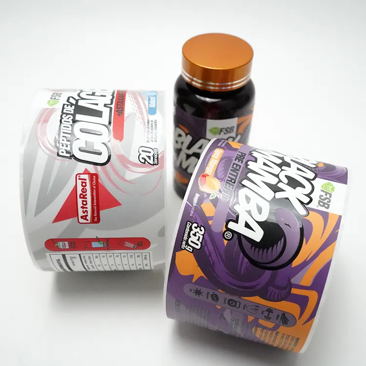 großhandel medizin vitamine und ergänzungsmittel verpackungsetiketten produktetiketten für flasche
