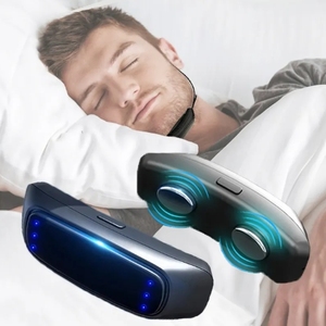 電気スマートEMSパルスストップいびきポータブル快適な睡眠よくいびき停止睡眠無呼吸いびき防止装置睡眠補助具 - Product Image 1