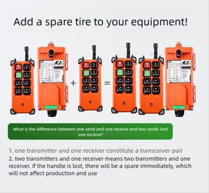 F21-E1B công nghiệp không dây đài phát thanh Transmitter Receiver telecrane điều khiển từ xa Cần Cẩu Điều khiển từ xa - Product Image 2