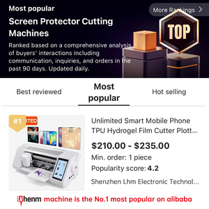 Tốc Độ Cao Thông Minh Điện Thoại Di Động Trở Lại Da Hydrogel Phim Cắt <span class=keywords><strong>Plotter</strong></span> Không Giới Hạn Bảo Vệ Màn Hình Máy Cắt - Product Image 2