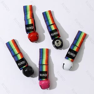 Customizable Bear Bells Adorned with Vibrant <strong>Rainbow</strong> Webbing Your <strong>Go</strong> to for Wilderness Protection Bell - Product Image 4